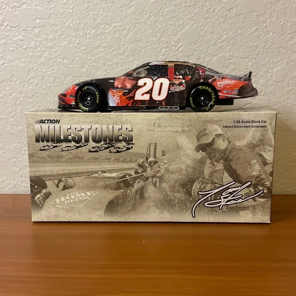 Tony Stewart 20 Home Depot 2002 Champion Action Milestones 1:24 Diecast Car NIB